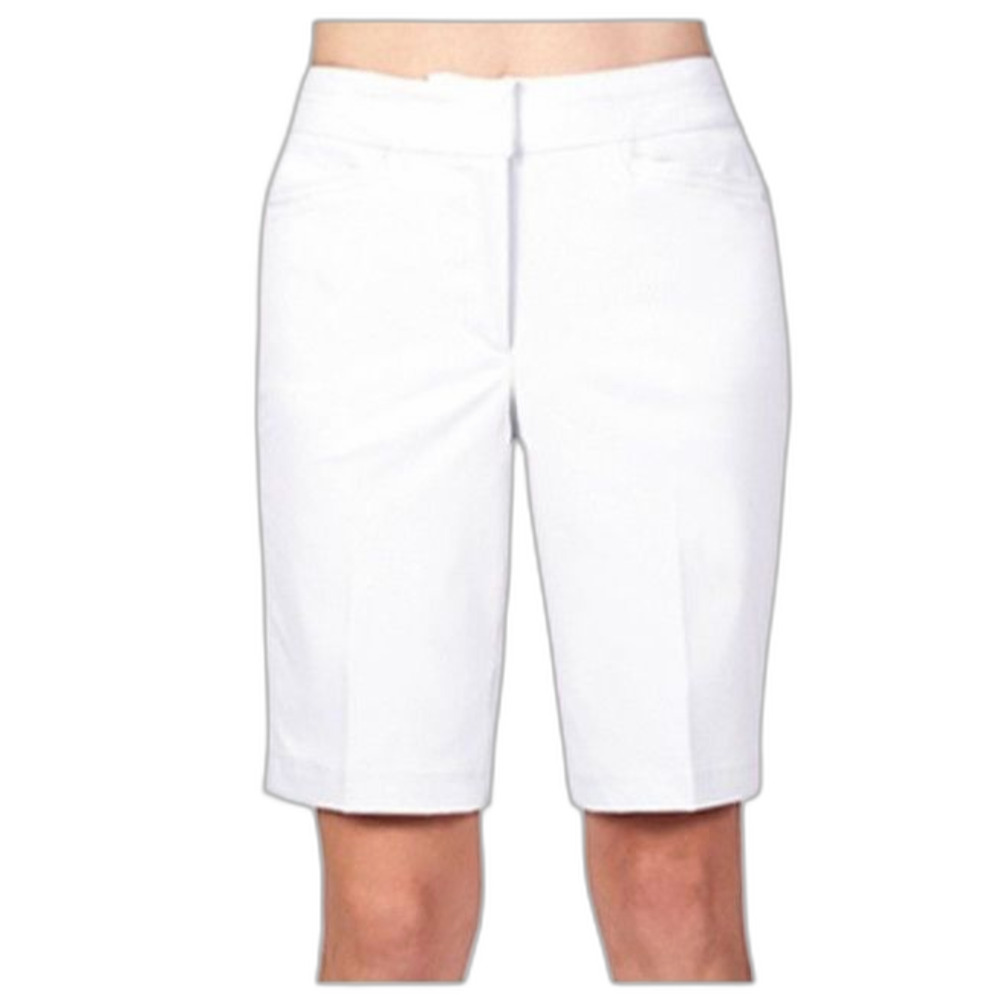 Tail Activewear Women's White Classic High Rise Bermuda Golf Shorts Size 4
